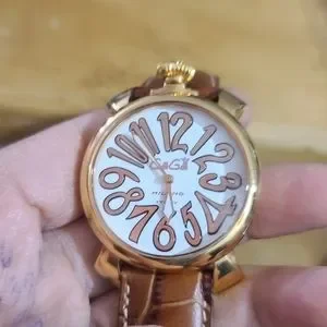 Gaga milano watch color brown original brown-gold-and-steel-gaga-  main image 3
